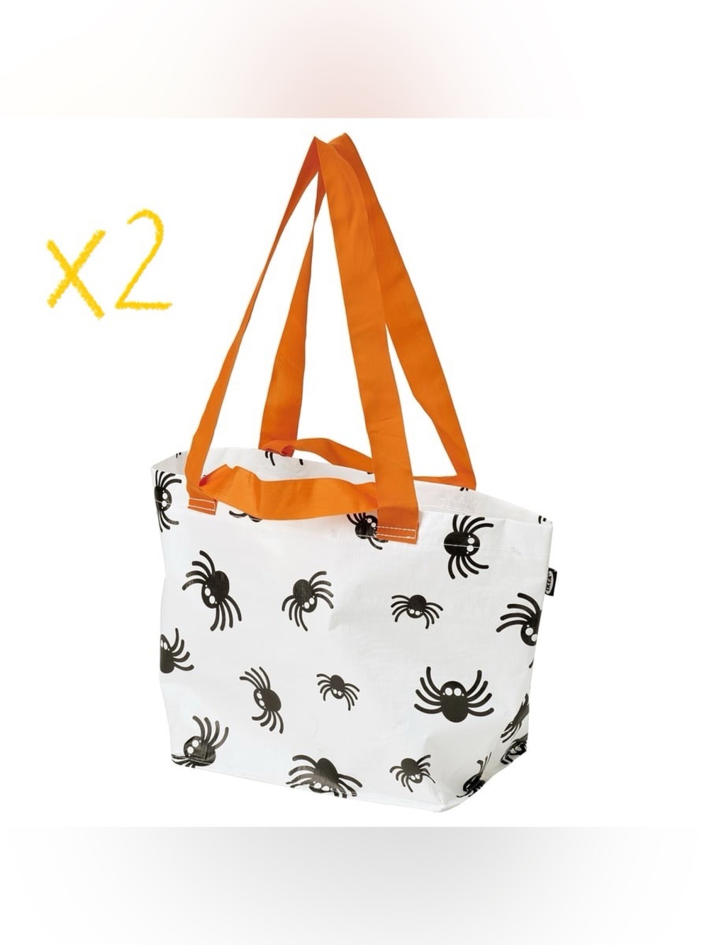 IKEA Halloween Spider Print Tote Bags (Set of 2)